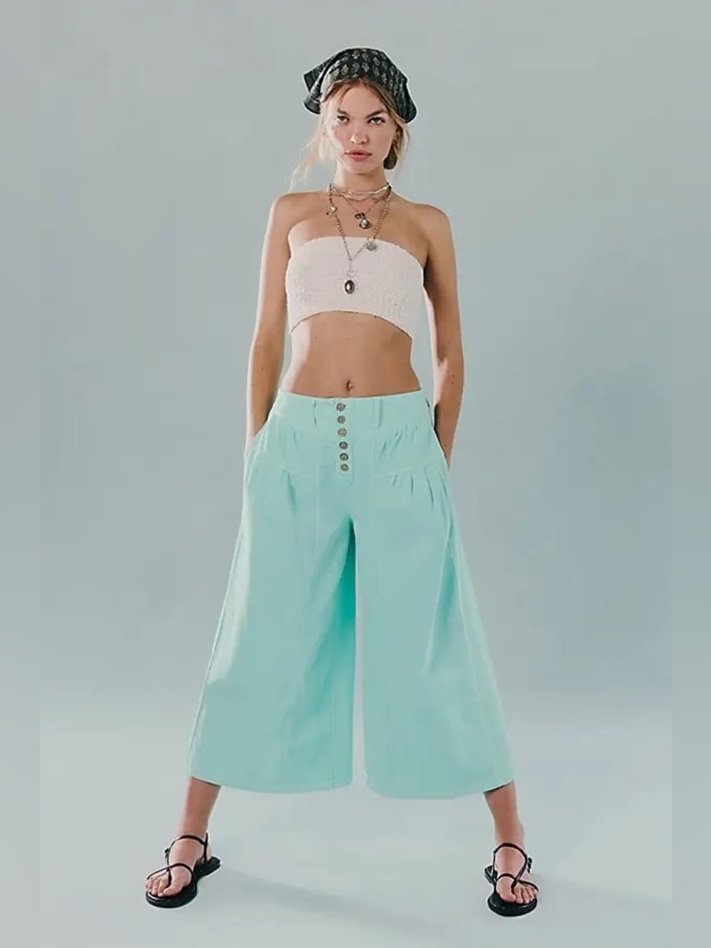New Free People We The Free Blossom Pull-On Jeans Size M